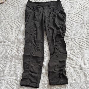 Prana Koen Olive Green Regular Fit Active Pants, Size Small